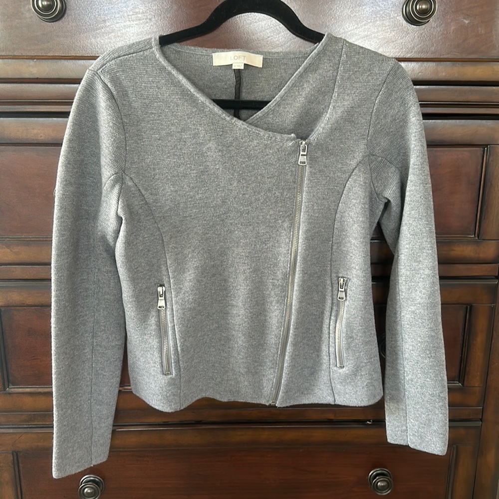 Gray Sweater Jacket by Loft